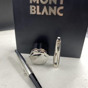 MONTBLANC SOLITAIRE SILVER FIBER GUILLOCHE ROLLER