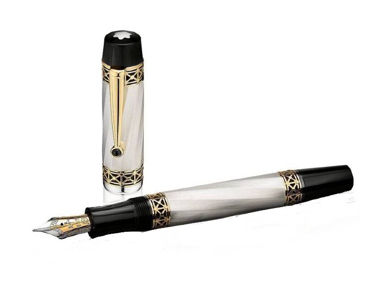Montblanc Karl The Great Hommage a Charlemagne Fountain Pen Limited Edition Patron Of Art 4810 - immagine 2