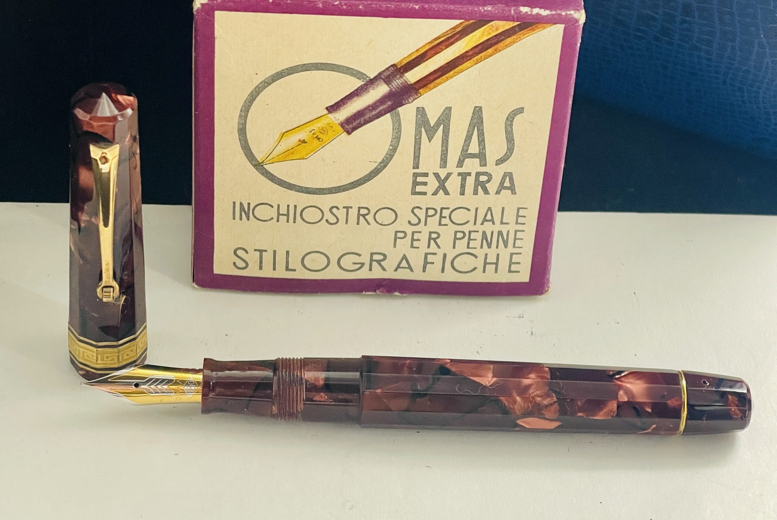 Omas Extra Paragon Celluloide 1992 Stilografica (Rosso) - immagine 5