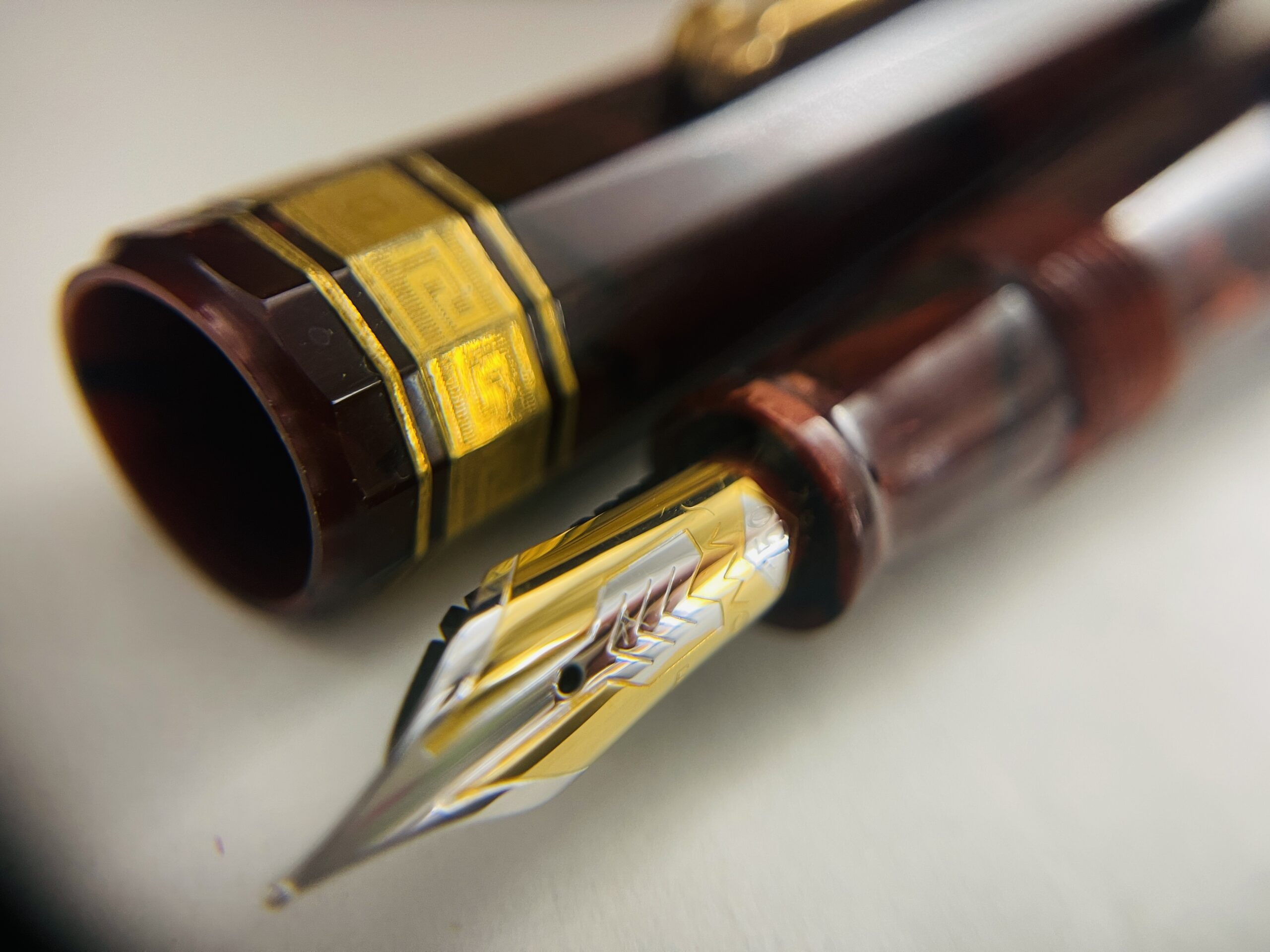 Omas Extra Paragon Celluloide 1992 Stilografica (Rosso) - immagine 12