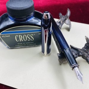 Penna Stilografica Cross Lacca blu al quarzo  Townsend